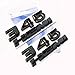 Yoaoo 2x OEM Black 345 345Emblem Badge Alloy Decal 3D Logo Replacement for 345 Badge 300C
