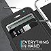 X-Doria iPhone 7 Plus Case, Engage Folio Series - Wallet Case with Clear Back, Protective Case for Apple iPhone 7 Plus, [Black Carbon Fiber]