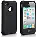 iPhone 4 Case, iPhone 4S Case, CHTech Shockproof Durable Hybrid Dual Layer Armor Defender Protective Case Cover for Apple iPhone 4S/4 (Black)