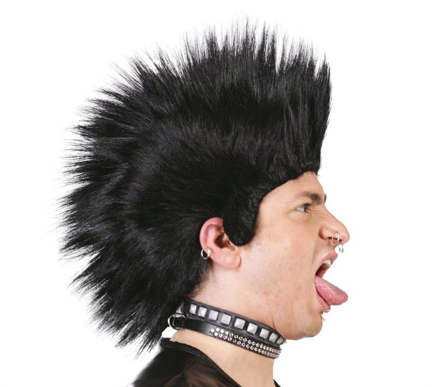Fiestas Guirca GUI4842 - Black Punk Wig (Box Container)