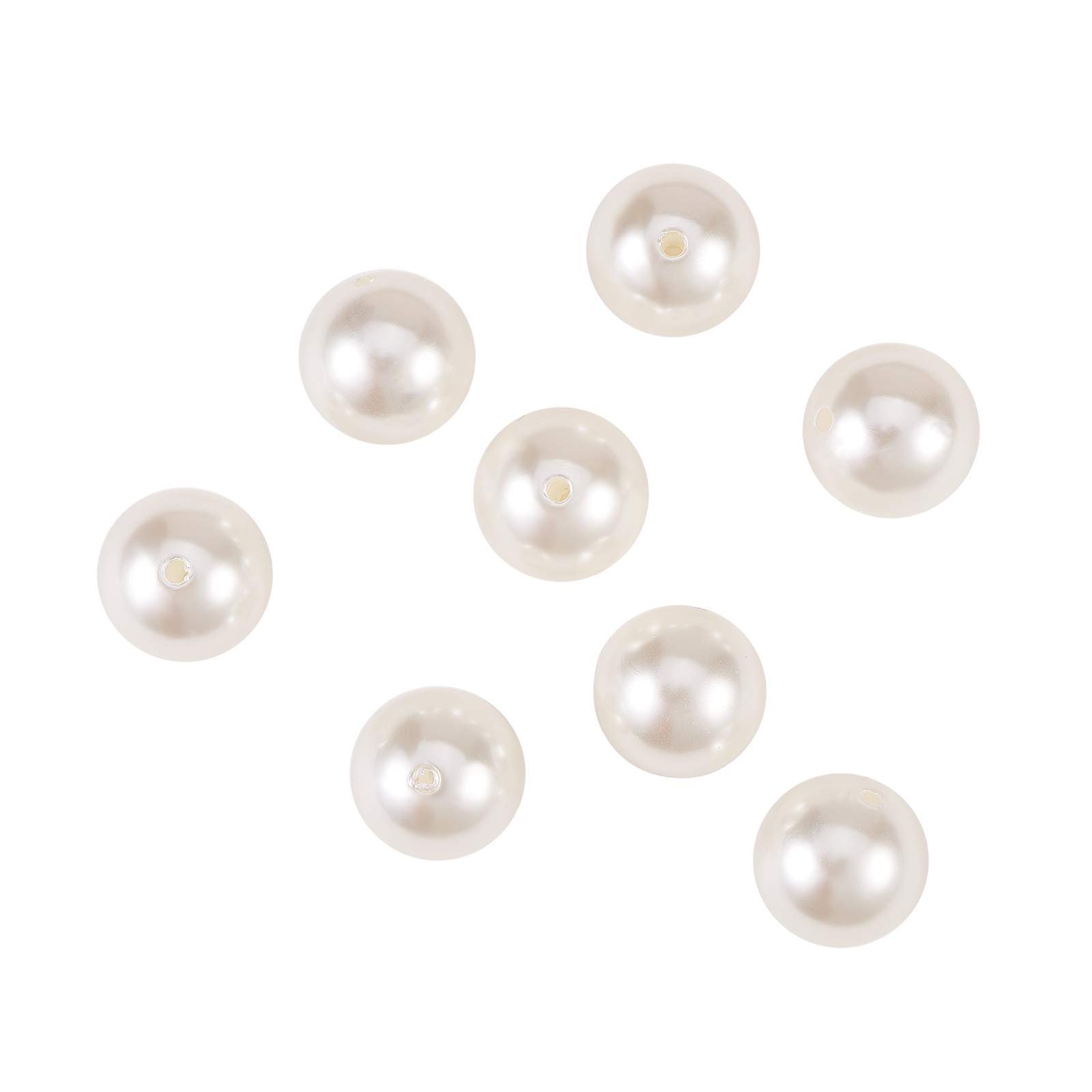Airssory 20 Pcs Imitated Pearl 20mm Acrylic Plastic Loose Beads Round Bubblegum White Ball Bead Bulk for Bracelet Necklace Earrings Jewellery Making DIY Craft