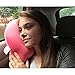 Red Fox Trading Company Heart Shaped Micro Bead Squishy Pillow -Pink