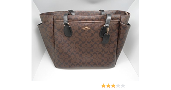 coach f58306 large signature canvas baby diaper bag