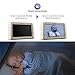 MoonyBaby Split Screen, Wide Angle, 2 Cameras Video Baby Monitor with 5 inches Screen, Automatic Night Vision, Temperature Monitoring, 2 Way Talkback