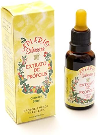 1 Bottle of Apiario Silvestre Brazilian Green Propolis Traditional Alcoholic Extract 30ml by JLBrazil