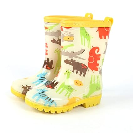 girls yellow rain boots