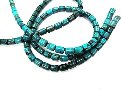 6X9mm Natural African Turquoise Gemstone Dark BLUE rice Barrel drum Turquoise Beads charm jewelry 16inch