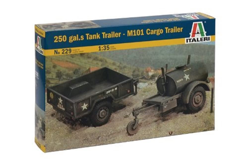 Italeri 1:35-250 Gal.S Tank Trailer - M101 Cargo Trailer, United States Armies