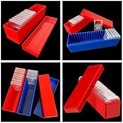Ettonsun Plastic Coin Storage Box Case for 20 Slab