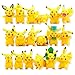 Pikachu Cake Topper Figures | 18PCS Cupcake Toys | Bonus Sticker Card Included MadeinUSA