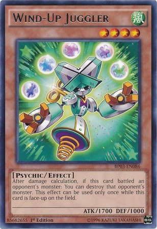 Yu-Gi-Oh! - Wind-Up Juggler (BP03-EN086) - Battle Pack 3: Monster League - 1st Edition - Rare