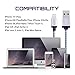 Alster Cable 8 Pin 3'/6'/10' Premium Lightning to USB Cable, Nylon Braided Charging Cable Cord Compatible with iPhone 7/7 Plus/6/6S/6 Plus/6S Plus/5/5S/5C/iPad/iPod and More - White - 3Piece