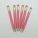 Half Pencils with Eraser - Golf, Classroom, Pew - Hexagon, Sharpened, #2 Pencil, Color - Pink, Box of 72 Pocket Pencils™