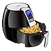SUPER DEAL Pro 3.7Quart Electric Air Fryer w/ 8 Cooking Presets, Temperature Control, Auto Shut off & Timer, LCD Digital Display Screen (Black) (Black)
