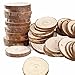 Bettewoo 50 pcs 1.5-2 inches Unfinished Natural Wood Slices Circles with Holes for Christmas Ornaments and Home Hanging Decorations