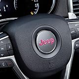 IPG for Jeep Steering Wheel Overlay Decal Vinyl Cover Set of 3 for Emblem Do it Yourself Stickers Set Personalize Your Jeep (Pink)