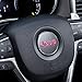 IPG for Jeep Steering Wheel Overlay Decal Vinyl Cover Set of 3 for Emblem Do it Yourself Stickers Set Personalize Your Jeep (Pink)