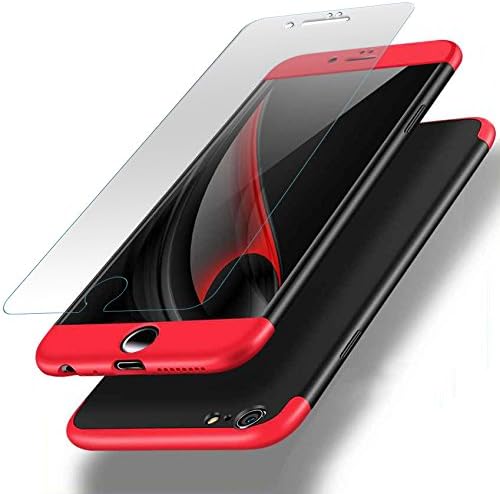 iPhone 6S Case, iPhone 6 Case,Tsjwee 360 Full Body Protection Ultra-thin Hard Slim Case with [Tempered Glass Screen Protector]case for Apple iPhone 6S 6 4.7"