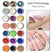 Glitter Tattoo Kit, Nunalisa Gillter Shimmer Body Art 21 Colors Temporary Tattoo Make Up Body Glitter Dust Powder Mermaid Flakes Holographic Nail Sequins for Festival Body Paint Non-toxic