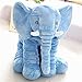 MorisMos Elephant Stuffed Animal Toy Plush Gift Toy for Girlfriend Kids Blue 24 inch (60x45x25cm)