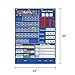 All About Today Pocket Chart and Calendar – Start Your Day With Calendar, Math and Weather Concepts From One Chart, Space-Efficient Classroom Daily Calendar, 22” x 30” Nylon Fabric Daily Pocket Chart