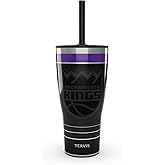 Tervis Traveler NBA Sacramento Kings - Night Game Triple Walled Insulated Tumbler Travel Cup Keeps Drinks Cold & Hot, 30oz with Straw Lid, Stainless Steel
