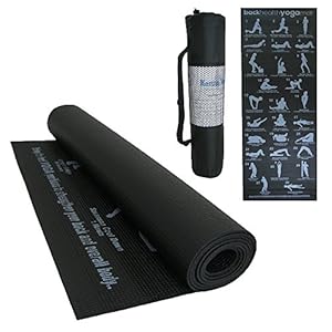 Jazooli Non Slip Yoga Mat Gym Exercise Thick Fitness Physio Pilates Soft Mats Carrier