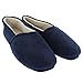 RUGGED BLUE Men's Fleece Lined Slippers