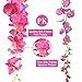 Luyue 3.18 Feet Artificial Silk Wisteria Vine Ratta Silk Hanging Flower Wedding Decor,6 Pieces,(Color-4)
