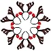 Outgeek Reindeer Headband 6pcs Reindeer Antlers Headband Deer Party Hats for Easter Halloween Christmas Kid's Party (Coffee)