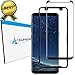 [3D Full Adhesive] Galaxy S8 Plus Screen Protector, AUNEOS S8 Plus Glass Screen Protector [Case Friendly] Samsung Galaxy S8 Plus Tempered Glass Bundle with Install Alignment Tool (S8 Plus, Black)