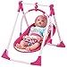 Adora 4-in-1 Playset Baby Carrier Seat, Swing & Doll High Chair for Dolls up to 20 inches (fits American Girl Dolls)
