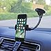 Cuxwill Windshield Car Mount Holder, 360 Degree Rotating Flexible Gooseneck Phone Holder Cradle For iPhone 7Plus/7 6s Plus/6 5 And More