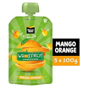 Minute Maid Wholefrüt Mango Orange Purée – Pack of 5 x 100 g