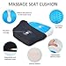 COMFIER Coccyx Orthopedic Seat Cushion, Cool Gel and Memory Foam Seat Cushion with Massage, Seat Pad for Office Chair Desk or Car Seat, Relieve Sciatica Back Tailbone Pain