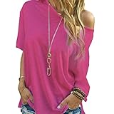 Perman Women Summer Short Sleeve Off Shoulder Blouse Casual Tops T-Shirts