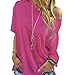 Perman Women Summer Short Sleeve Off Shoulder Blouse Casual Tops T-Shirts