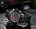 Readeel Military Sports Watches Men's Dual-display Multi-function Stainless Steel Mens Watches Red