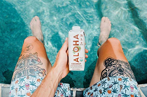 image for ALOHA Organic Vegan Plant Based Protein Drink with MCT Oil |Coconut |1