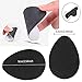 12 Pairs Anti-slip Shoe Grips,AUSAYE Self-adhesive Anti-slip High-heeled Shoes Sole Protector Pads Sticker Rubber Black