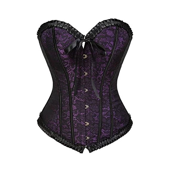 frawirshau-Womens-Lace-Up-Boned-Floral-Overbust-Corset-Bustier-Top-Purple-6X