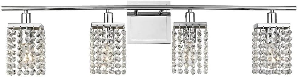 Ashford ClassicsLighting Modern 4 Light Crystal Bathroom Vanity Bar Light