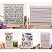 Shoresu Clear Stamps Sheets Transparent Silicone Seal for DIY Scrapbooking Photo Album Decorative 14×18cm/5.51×7.09in