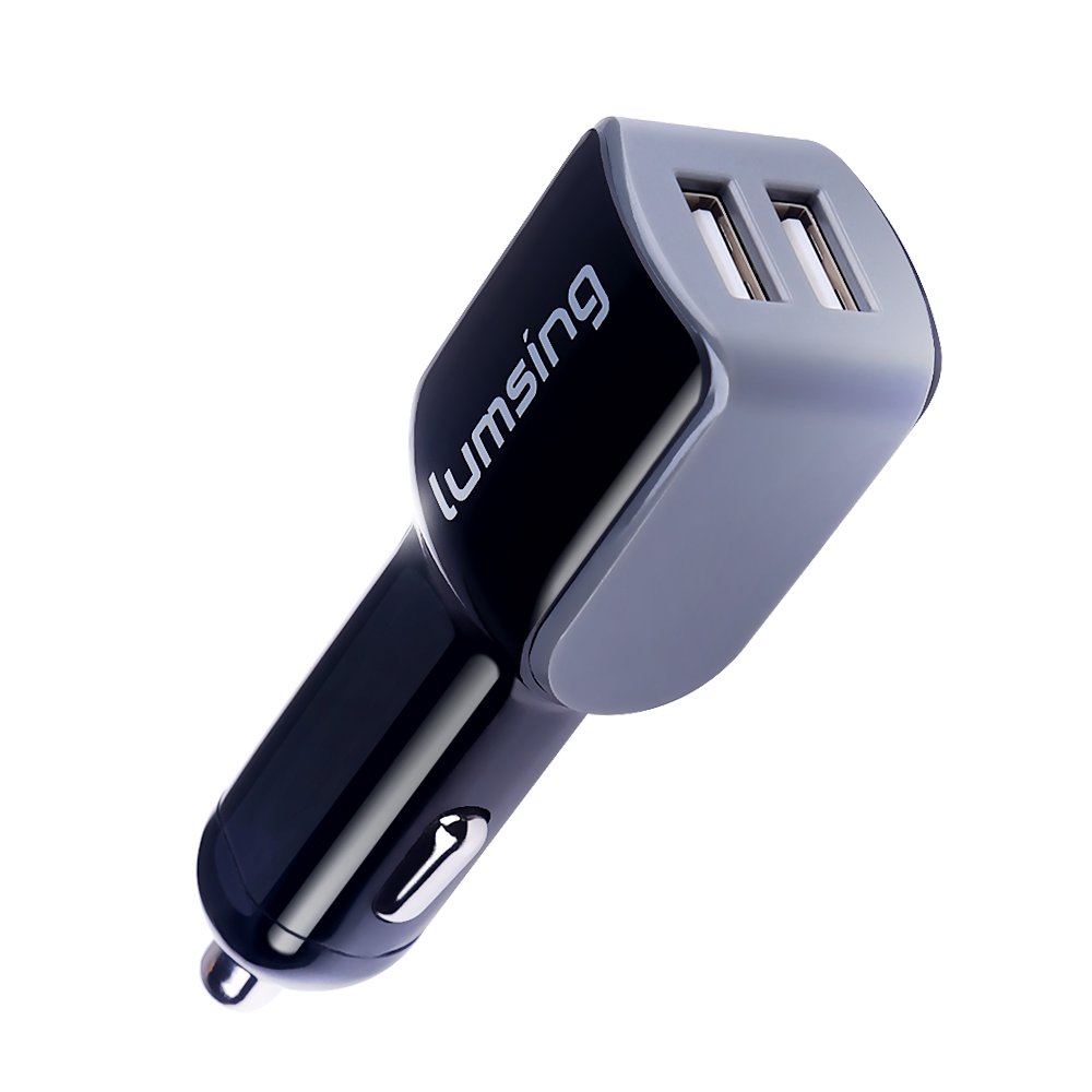 Caricatore per auto USB Lumsing 2 porte 5V 4.8A (tutti i colori)