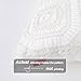 baibu 100% Cotton Decor Throw Pillow Case Embroidery Turquoise Teal Accent Pattern Cushion Cover … (Off White 3, 1PC)