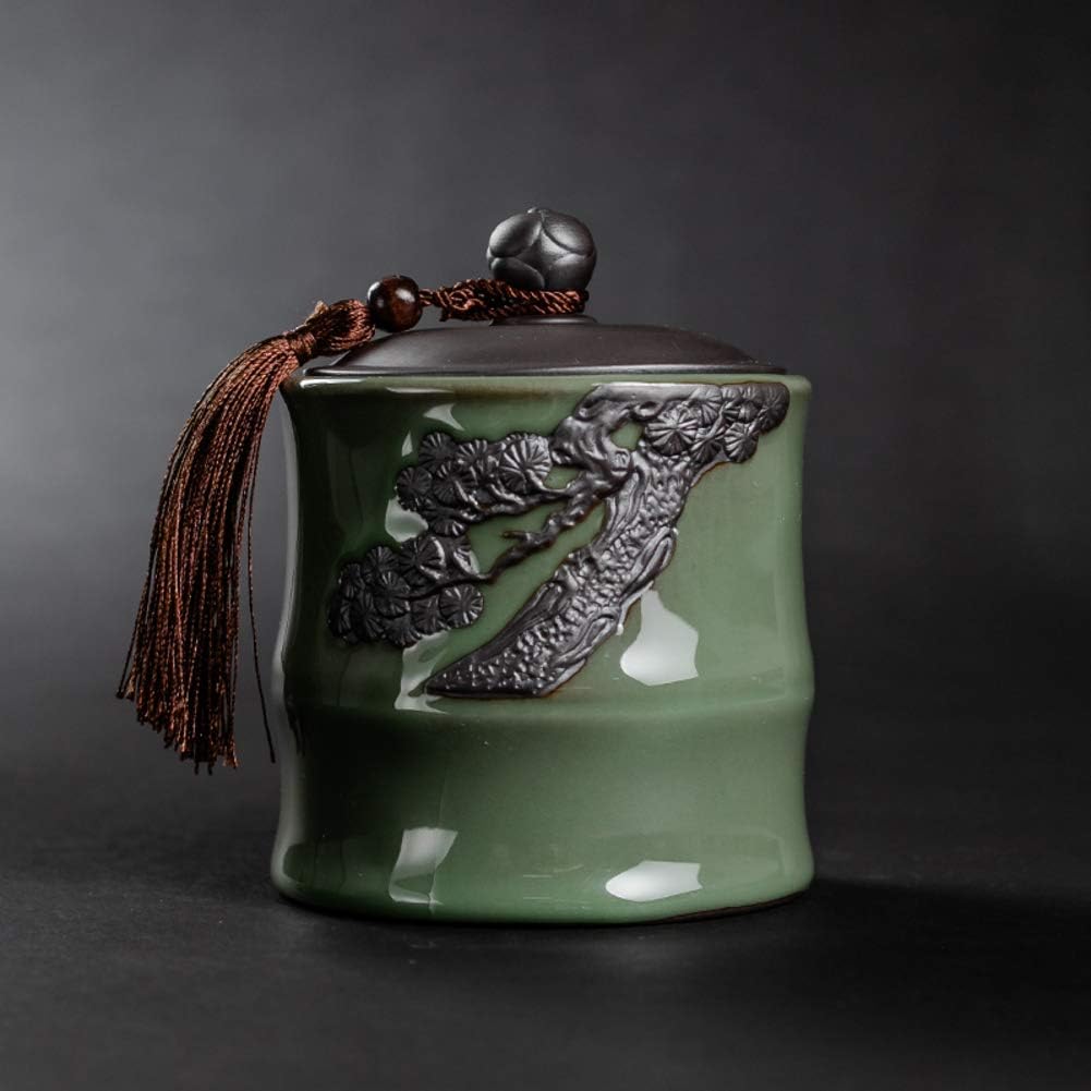 LXTIN Tee Kaffee Zucker Kanister, chinesische Art Keramik Kaffee Zucker