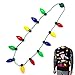 JOYIN Toy LED Christmas Bulb Necklace Light Up Party Favors 12 LED Bulbs (1 Pack)