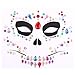 Day of Dead 4 Sets Skull Face Jewels Tattoo Stickers