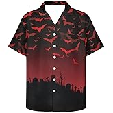 Men's Hawaiian Shirt Button Down Short Sleeves Trendy Regular Fit Shirts