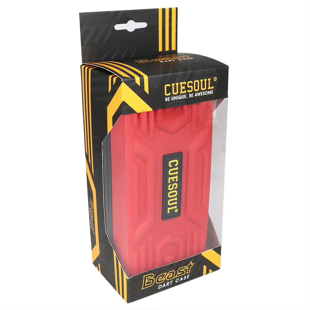 CUESOUL BEAST Dart Case for Steel Tip/Soft Tip darts,Big Darts Carrying Storage Fits for Dart Tips,Shafts,Flights and Accessories (Case Only)